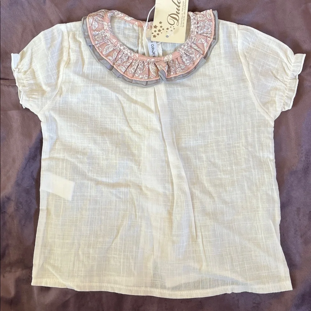 NWT Calamaro 100% Cotton Frilly Hydrangea Bloomer Set - Picture 2 of 7